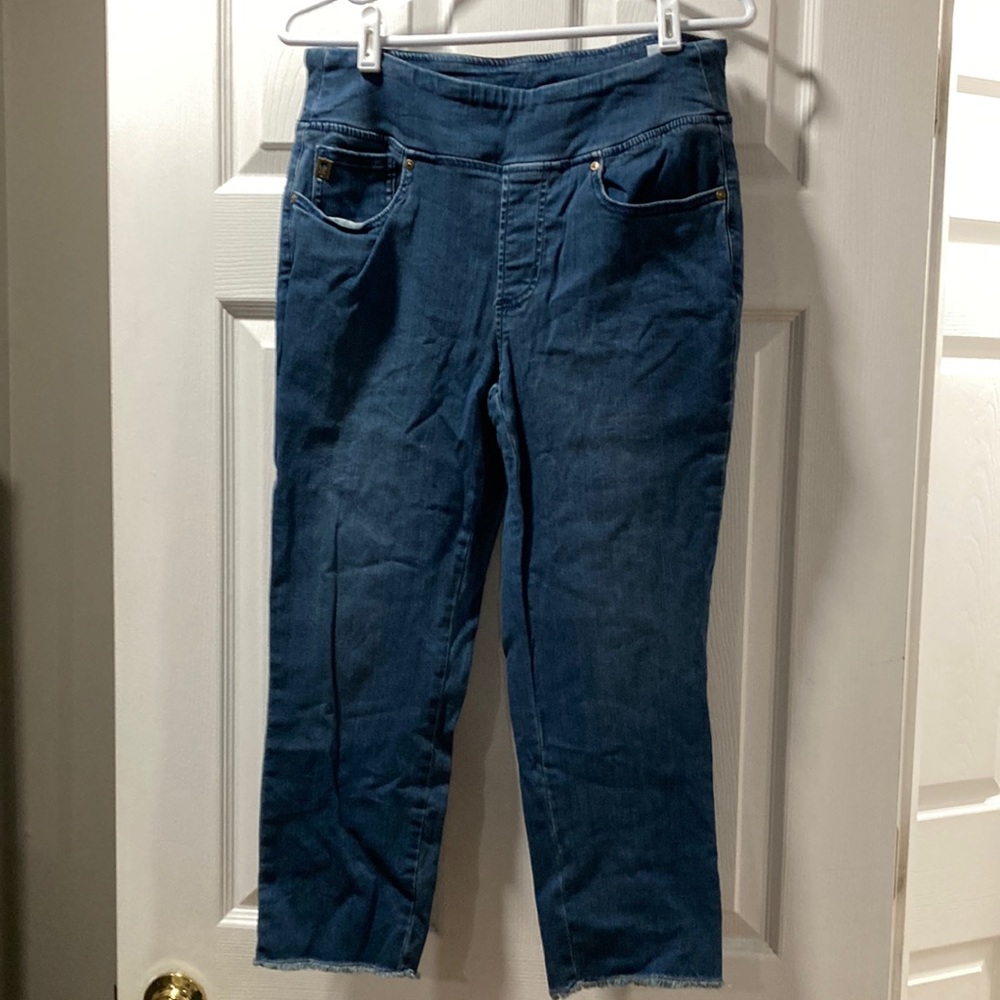 Belle by Kim Gravel Cropped Jegging rinse wash